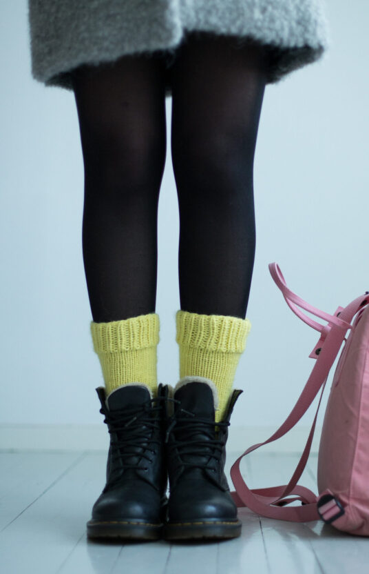 Knitting pattern wool socks