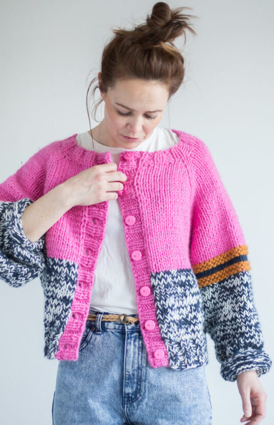 Pop jacket knitting pattern women