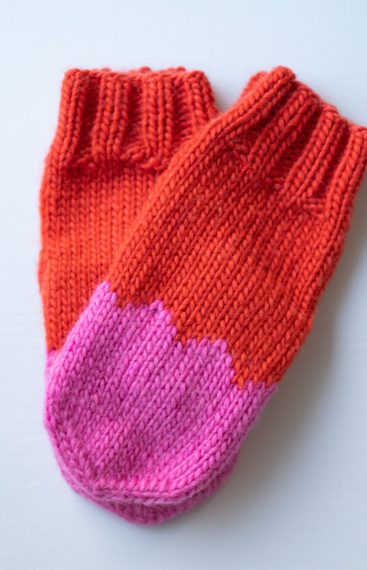 Easy mitten knitting pattern