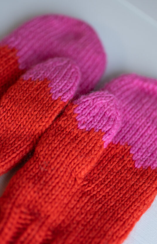 knitted mittens women pattern