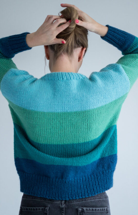 Striped sweater women's pattern