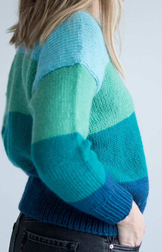 Striped sweater women's pattern