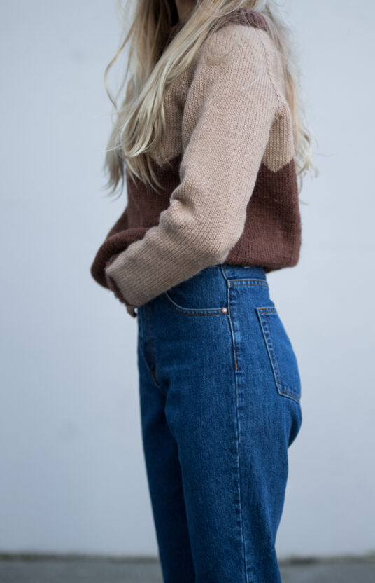 Mountain peak sweater knitting pattern