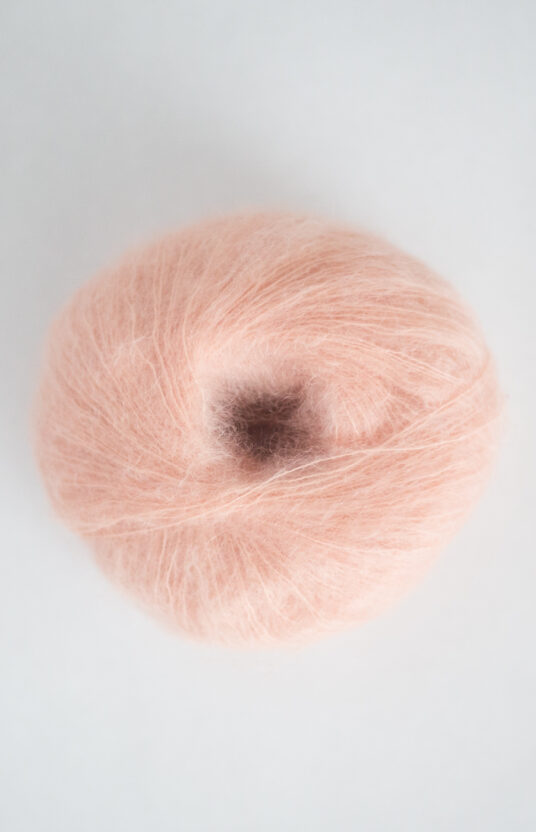 Hip Mohair peach color