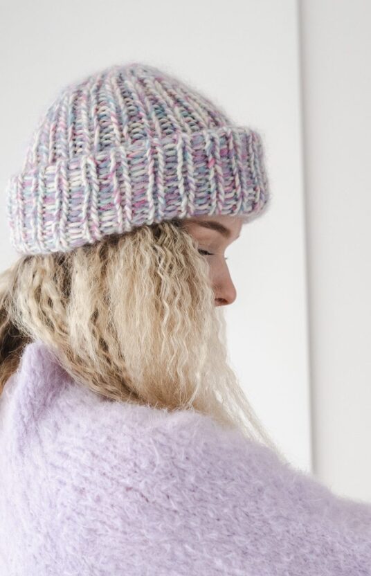 chunky knit beanie