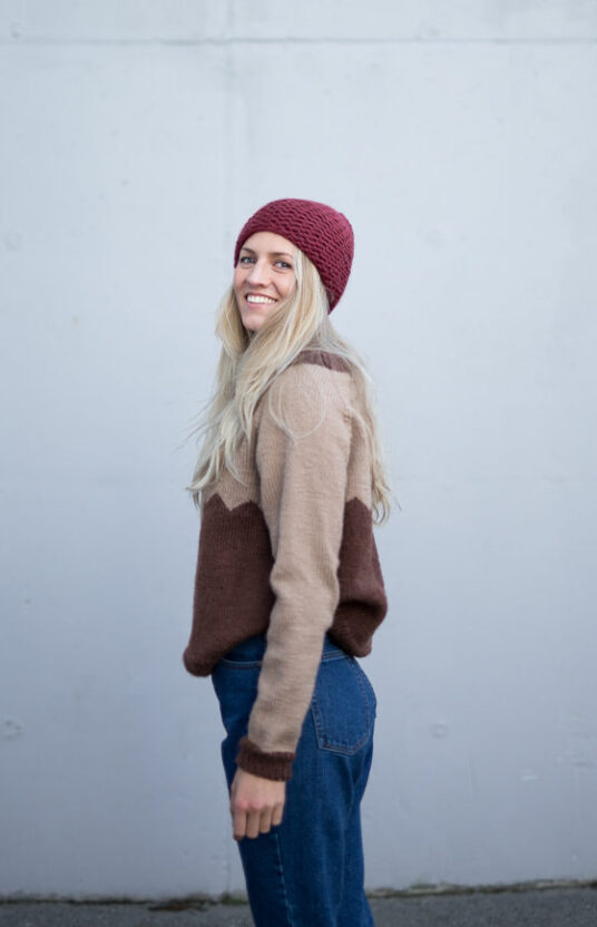 Knitted beanie pattern for beginners