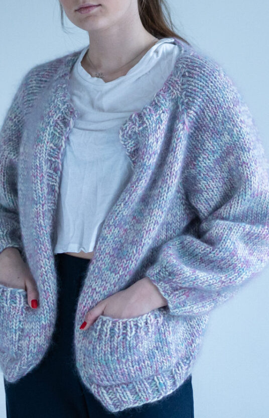 Easy knit cardigan women's pattern