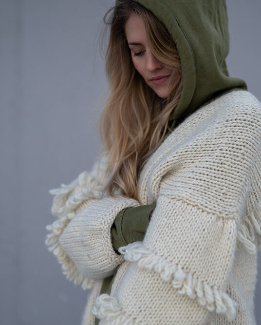 Knitting pattern for women's jacket