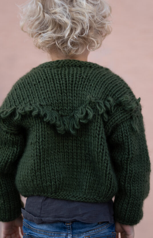 Children's knit sweater jacket