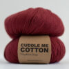 Cotton yarn bordeaux