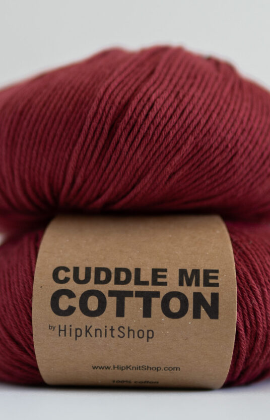Cotton yarn bordeaux