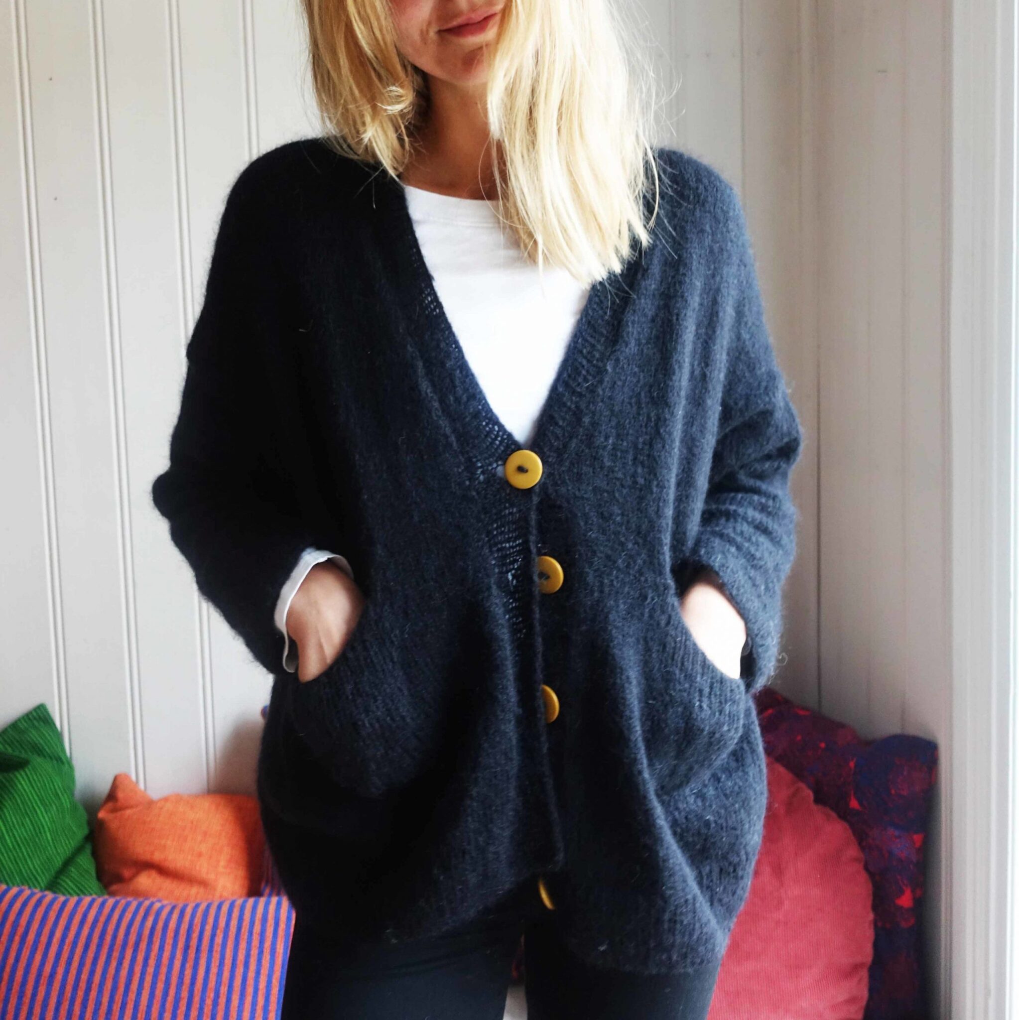 28162-The-Camilla-cardigan-kit - HipKnitShop Easy knit cardigan pattern for women
