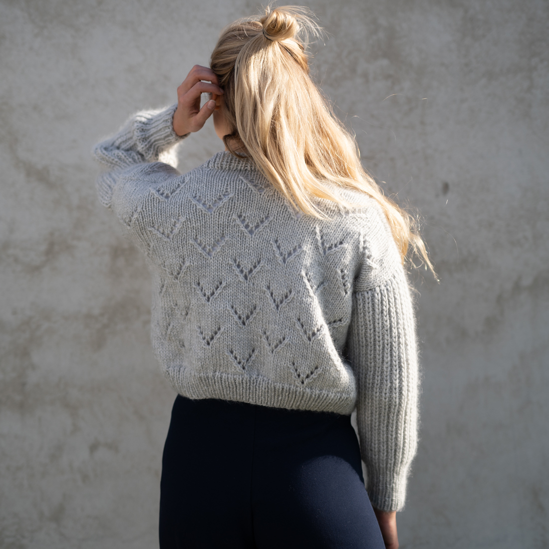 28254-Bloom Jacket Kit - HipKnitShop knitting pattern women's jacket