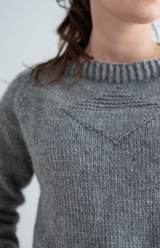Easy sweater knitting pattern for women