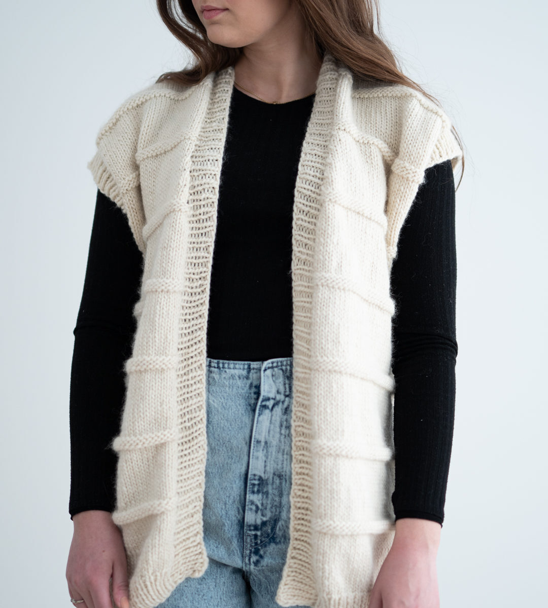 Knitting pattern vest women - HipKnitShop Knitted vest women's pattern