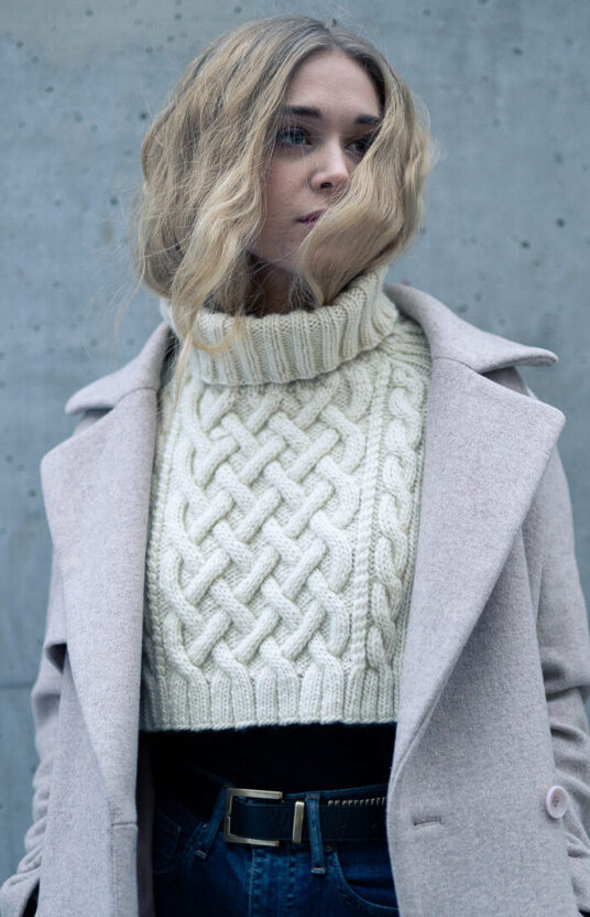 Knitted scarf women