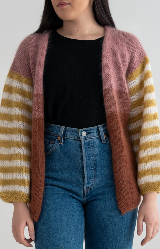 simple knit cardigan women