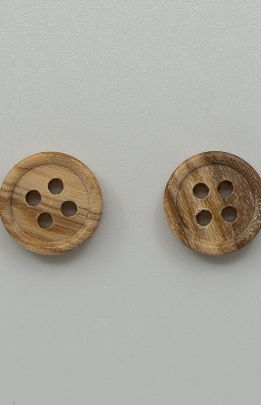 small wooden button