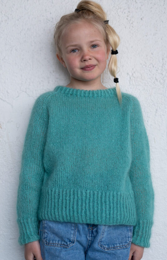 Easy sweater knitting pattern for children