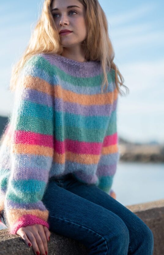 Sweater top bottom knit pattern