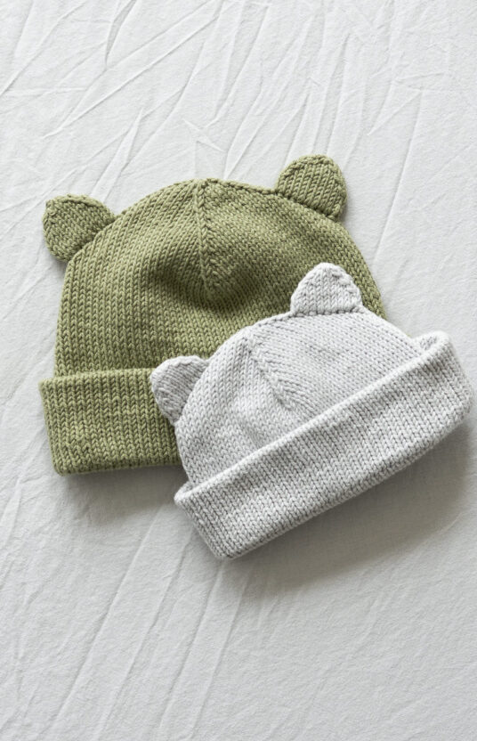 Baby knitting pattern bear hat