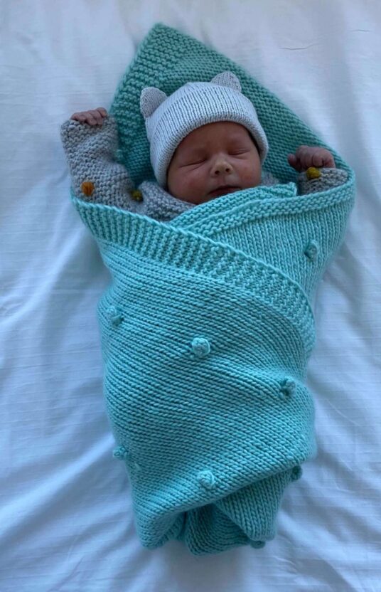 Knitting pattern blanket baby