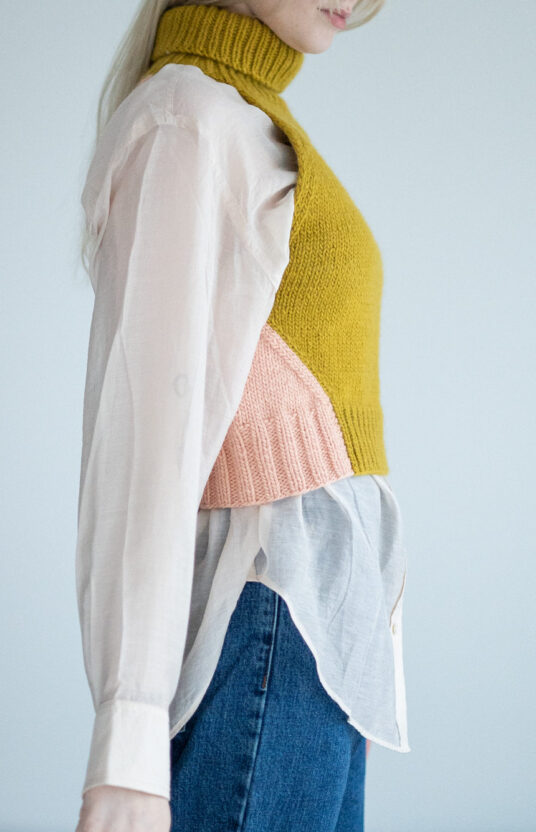 Easy vest knitting pattern for women