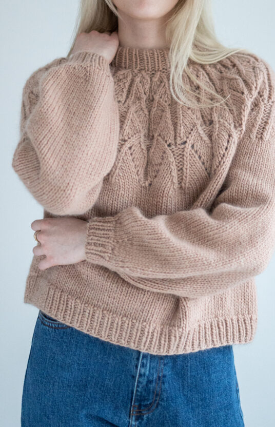 Ovidia sweater knitting pattern