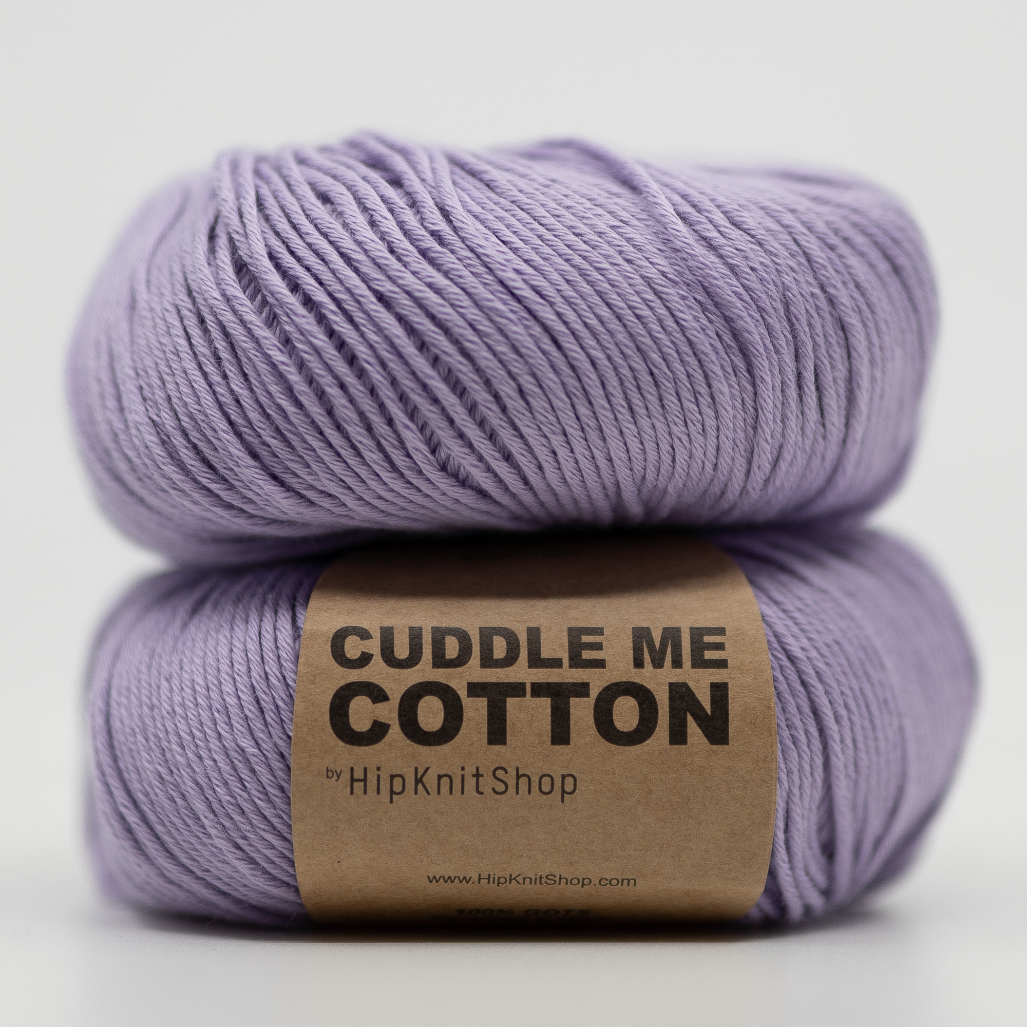 Cuddle Me cotton yarn, Purple Rain - HipKnitShop Pastel lilac yarn, cotton yarn for summer knitting. Yarn cotton organic eco-friendly yarn. Online store yarn summer cotton GOTS yarn