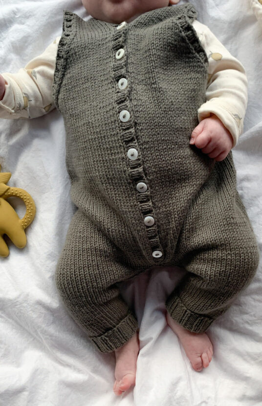 Baby romper knitting pattern