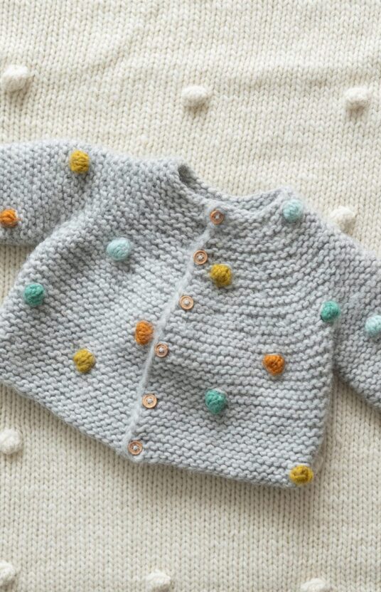 Knitted jacket, coming-home outfit, baby