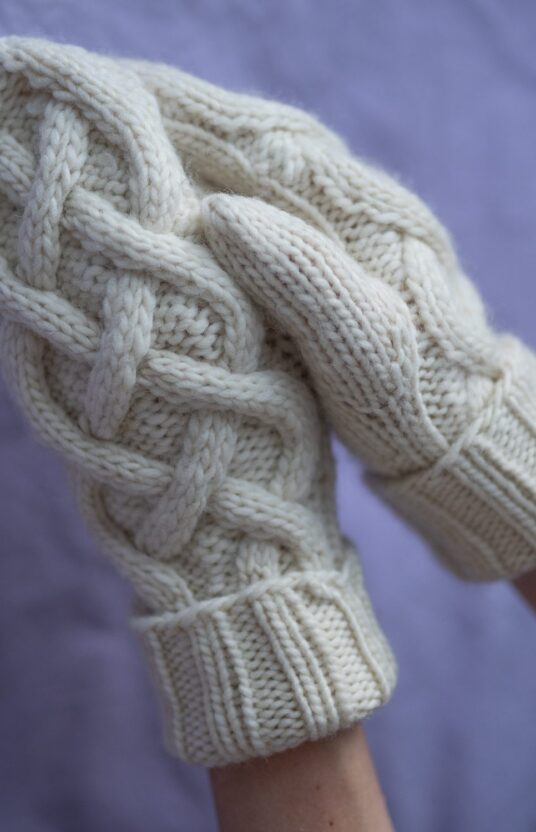 fine mittens knit
