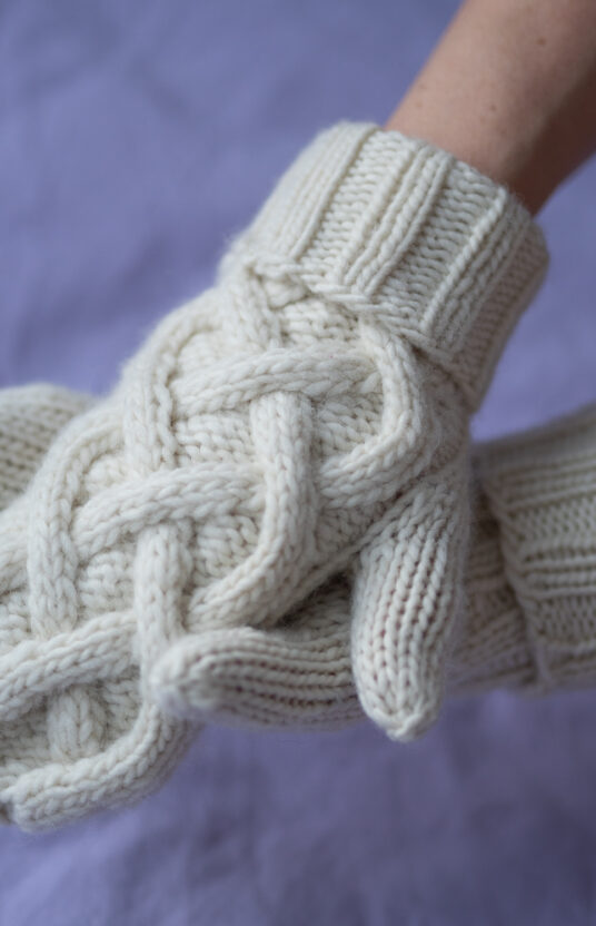 Knitted mittens pattern