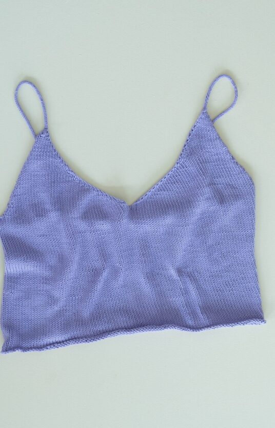 Cotton knitting patterns knitted top