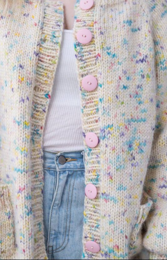 Knitted summer jacket for women