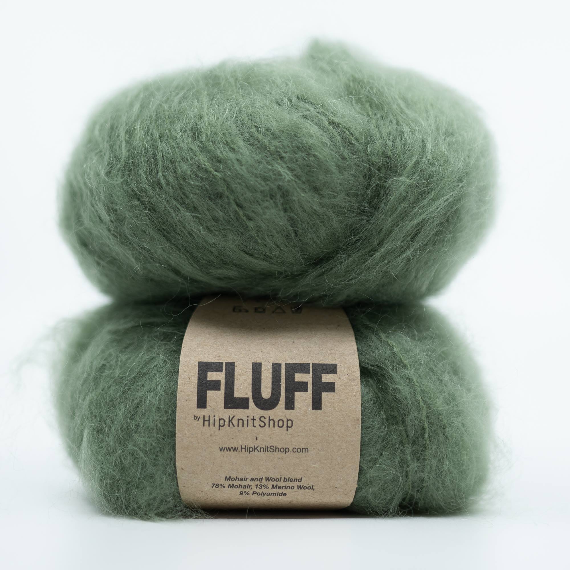 75472-Olive green - HipKnitShop Olive green mohair yarn