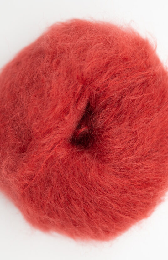 red mohair yarn