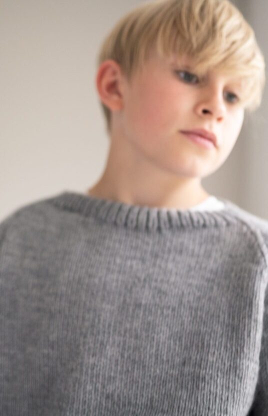 Garter stitch sweater pattern