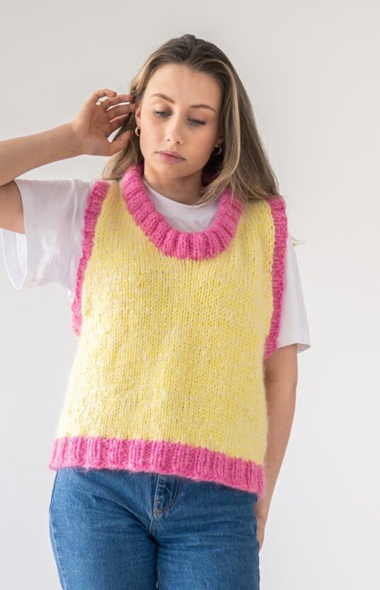 Knit vest women pattern