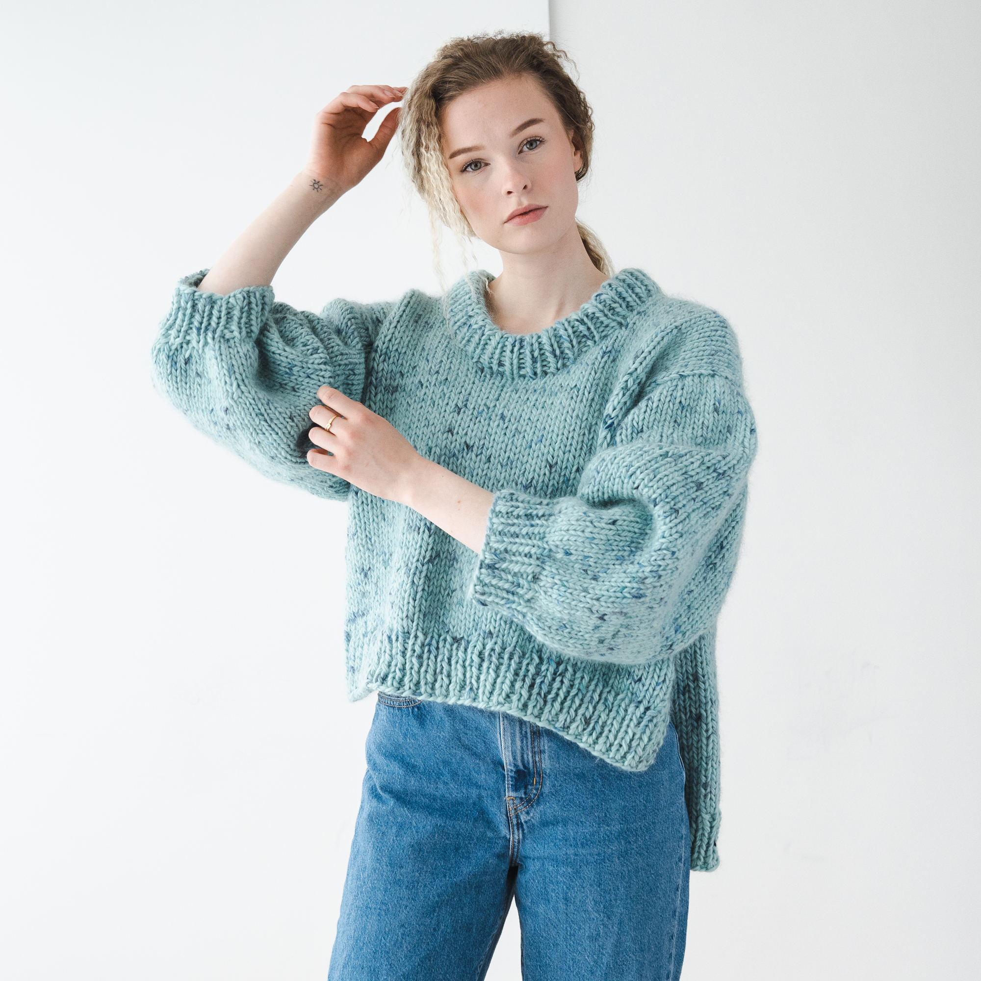 84151-Salt-Sweater-Kit-3 - HipKnitShop women's sweater knitting pattern