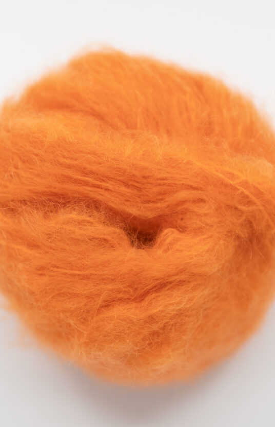 Mohair sweater made from yarn