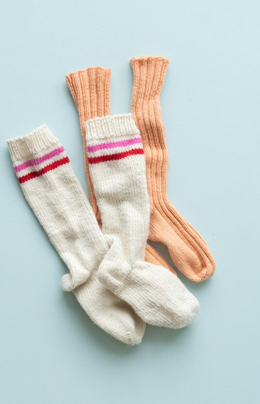 Knitting pattern wool socks women rib
