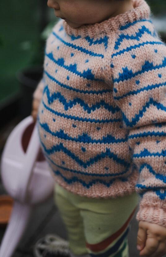 Sweater pattern children knitting pattern