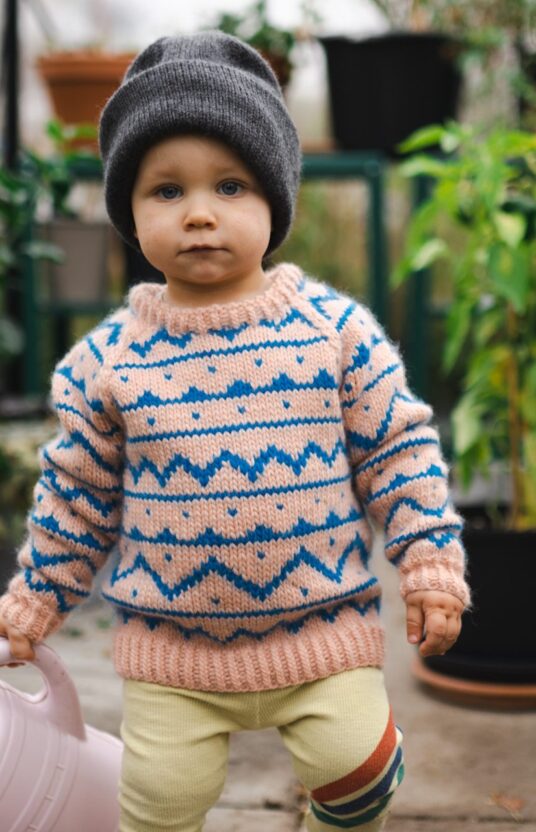 Sweater pattern children knitting pattern