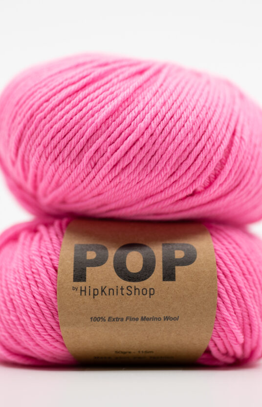 Neon Pink Yarn Pop Merino