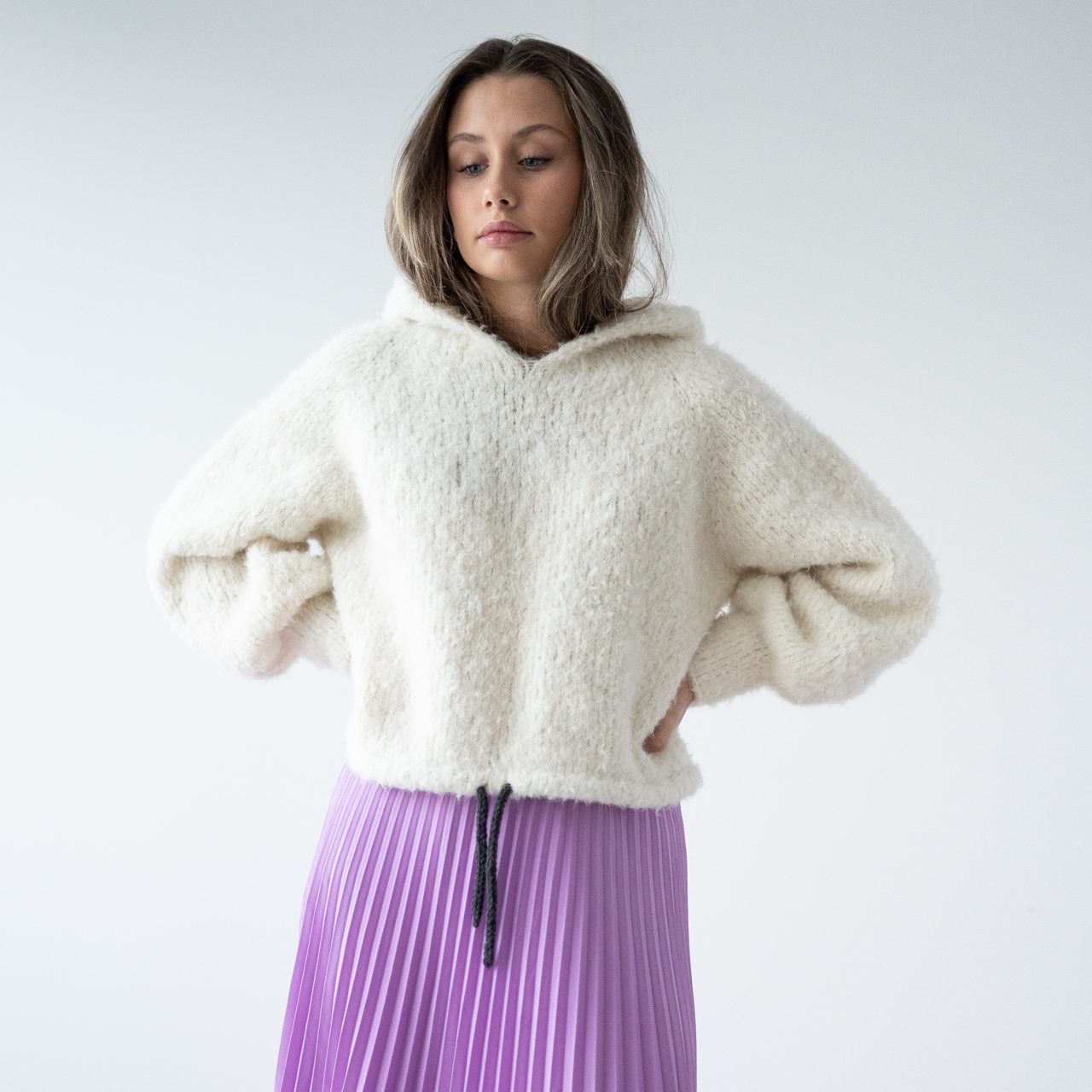 92710-Wildchild-Sweater-Adult-Kit-21 - HipKnitShop Women's hoodie knitting pattern