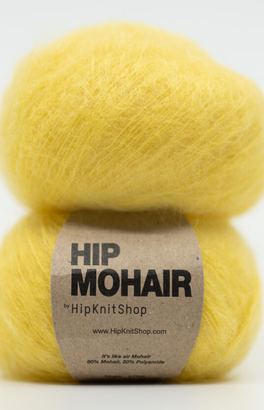 Tangerine yellow mohair
