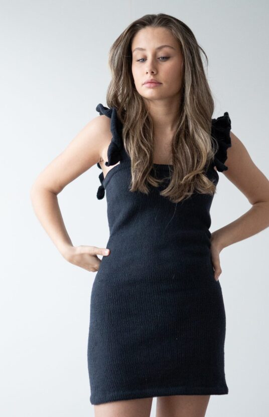 Dress cotton knitting pattern