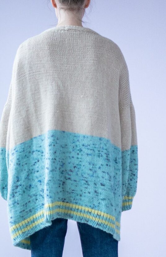 Long jacket knitting pattern women
