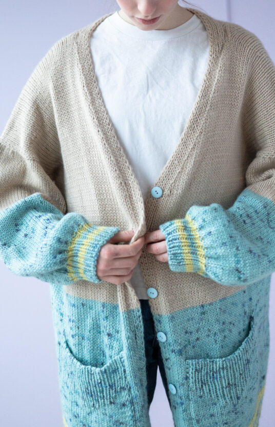 long knitted cardigan pattern